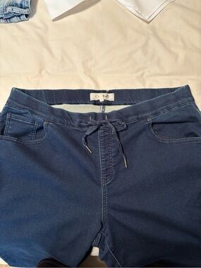 CHARLIE B Jean Drawstring Jeggings